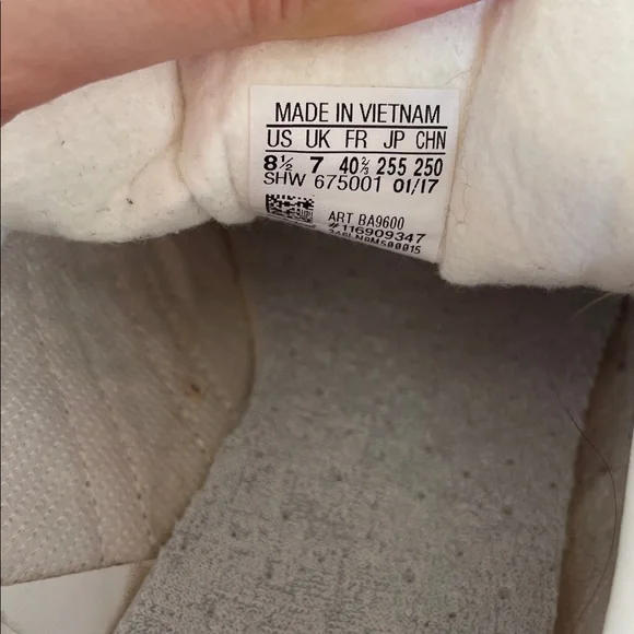 Adidas Gazelle Pink and White Sneakers - Picture 10 of 11